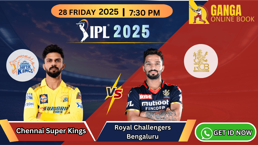 Chennai Super Kings vs Royal Challengers Bengaluru for IPL 2025